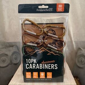 ⚡️Avalanche 10 Pack Aluminum Carabiners